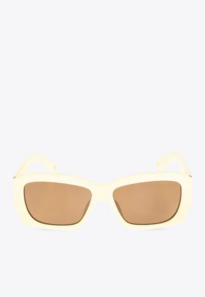 Jacquemus Croisiã¨re Square Sunglasses In Brown