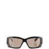 Jacquemus Rectangular-frame Sunglasses In Black