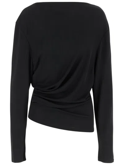 Jacquemus Black Boat Neckline Pullover