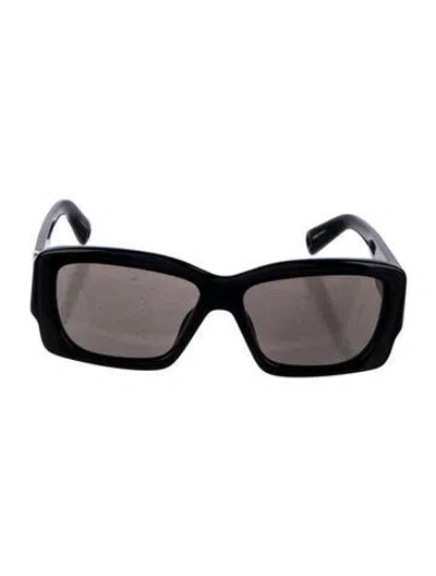 Pre-owned Jacquemus Croisière Square Sunglasses In Black
