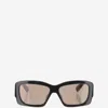Jacquemus Rectangular-frame Sunglasses In Black