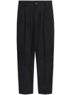 Jacquemus Belt-loop Casual Pants In Black