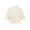 Jacquemus Cropped Boxy Fit T-shirt In Yellow