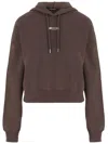 Jacquemus Le Hoodie Gros Grain Hooded Cotton Sweatshirt In Brown
