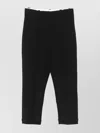 Jacquemus Tailored Capri Trousers With Hidden Fastening And Press Stud Cuffs In Black