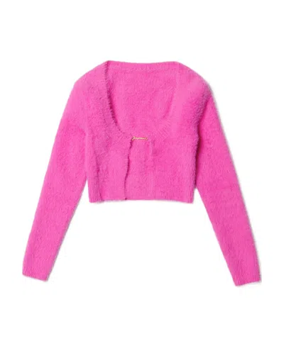 Jacquemus Cropped Cardigan In Pink