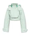 Jacquemus Cropped Cotton-blend Jacket In White