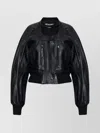 Jacquemus Women Black Grained Lambskin Leather The Tore Jacket In Multi