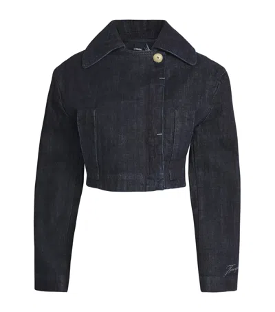 Jacquemus Marino Denim Jacket In Blue