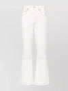 JACQUEMUS CROPPED FLARE TROUSERS CONTRAST STITCHING