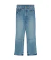 Jacquemus Cropped Flared Jeans In Blue