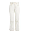 JACQUEMUS CROPPED HIGH-RISE FLARED JEANS