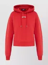 Jacquemus Gros Grain Hooded Sweatshirt In Red