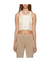 Jacquemus Cropped Knitted Tank Top In Nude