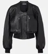 Jacquemus Women Black Grained Lambskin Leather The Tore Jacket In Multi