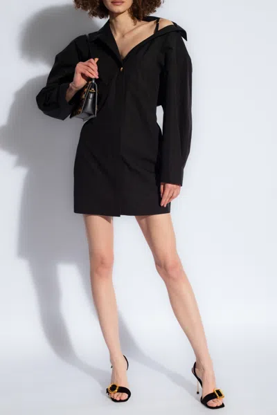 JACQUEMUS JACQUEMUS CROPPED SHIRT DRESS