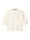Jacquemus Short Sleeve Crew Neck Top In Neutral