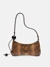 Jacquemus Le Bisou Perle Leather Shoulder Bag In Brown