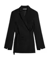 Jacquemus Crossover Double Breasted Blazer In Black