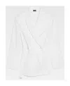 Jacquemus Crossover Double-breasted Blazer In White