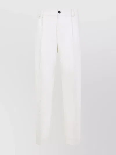JACQUEMUS CRUISE COTTON BLEND PANTS WITH J DETAIL