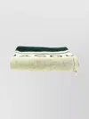 Jacquemus Cruise Towel With Palm Tree Embroidery In Neutrals/green