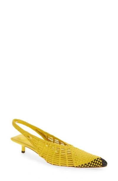JACQUEMUS JACQUEMUS CUBISTO BANANE POINTED TOE SLINGBACK PUMP