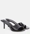 Jacquemus 70mm Leather Open-toe Mules In Black
