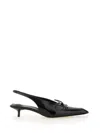 Jacquemus Cubisto Bow-detailed Leather Slingback Pumps