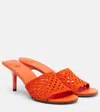 Jacquemus Les Mules Cubisto Sandals Open Toe Stiletto In Orange