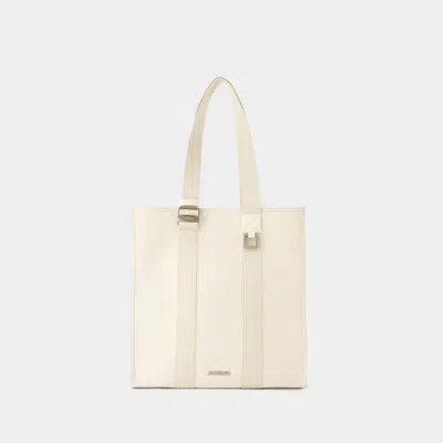 Jacquemus Cuerda Shopper Handbag In White