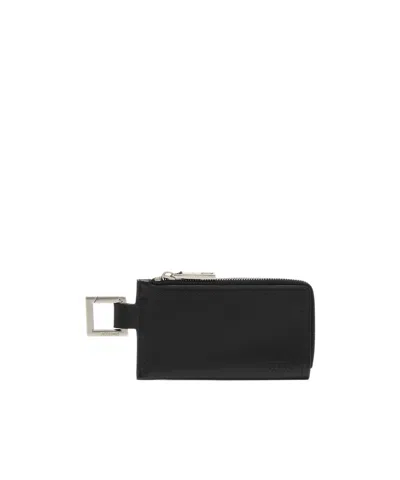 Jacquemus The Cuerda Zipped Wallet In Noir