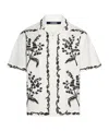 Jacquemus La Chemise Jean Printed Cotton Bowling Shirt In White