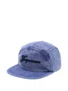 Jacquemus Cursive-logo Cap In Blue