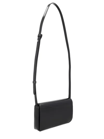Jacquemus Curve Shoulder Bag In Black