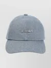 Jacquemus Curved Brim Cap For Everyday Wear In Blue