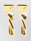 Jacquemus Curved Design Earrings For Modern Style In Gold