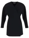 Jacquemus Curved Mini Dress In Black