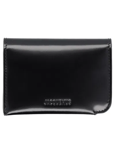 Jacquemus "curved" Wallet In Black