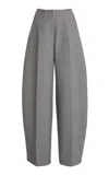 Jacquemus Curvo High-rise Cotton-blend Straight-leg Pants