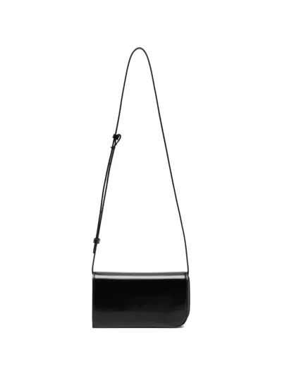 Jacquemus Curvo Shoulder Bag In Black