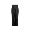 Jacquemus Silk Wool-blend Flared Trousers In Black