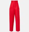 Jacquemus Le Pantalon Curzio Stretch Cotton Pants In Red