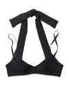 Jacquemus Cuscinu Wool-blend Halterneck Bra Top In Black