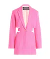 Jacquemus Le Raphia Cut Out Bari Blazer Dress In Pink