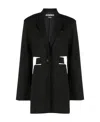 Jacquemus 'la Robe Bari' Black Single-breasted Jacket With Cut-out In Black