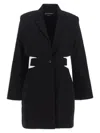 Jacquemus 'la Robe Bari' Black Single-breasted Jacket With Cut-out In Black