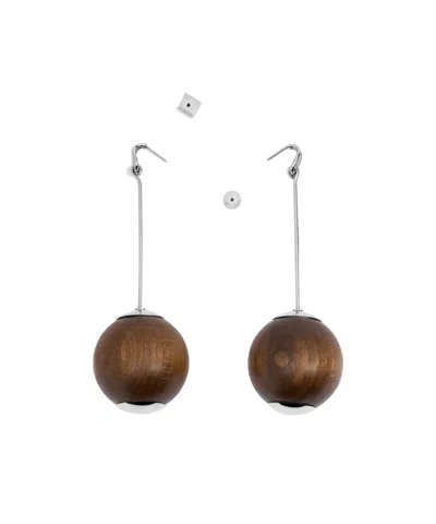 Jacquemus Dangling Ball Earrings In Yellow