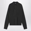 Jacquemus Dark Grey Wool And Cashmere Cardigan Men In Gray