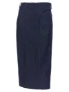 Jacquemus Dark Blue La Jupe De-nmes Obra Skirt In Dark Blue